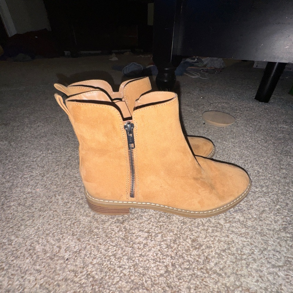 Target Camel Ankle Booties